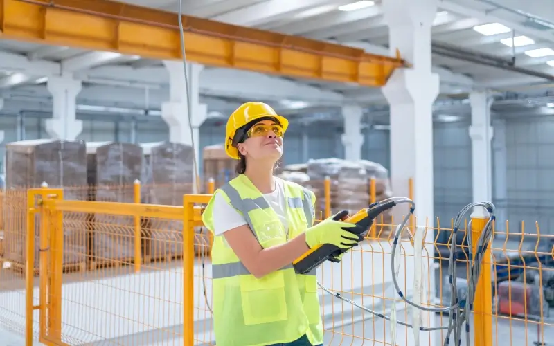 Volet pratique de la formation pont roulant en milieu de travail